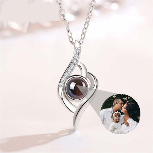 Personalized Evil Eye Necklace, Custom Memorial Photo Jewelry