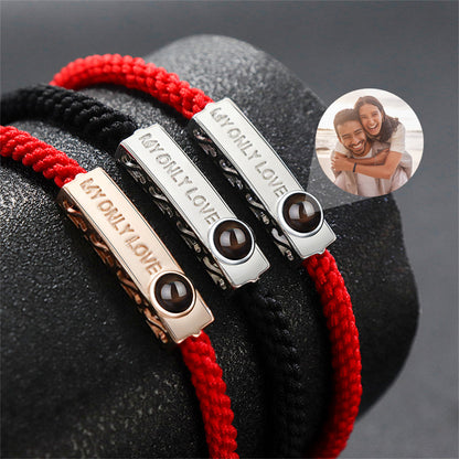 Personalized Photo Projection Bracelet My Love