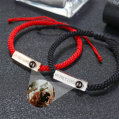 Personalized Photo Projection Bracelet My Love