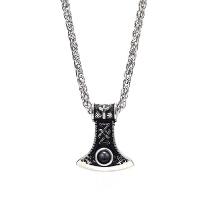 Personalized Axe Photo Projection Necklace