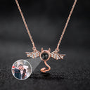 Custom Devil Photo Projection Necklace