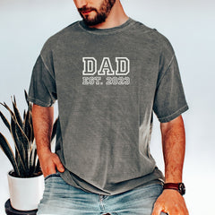 Embroidered Custom Dad Est. Ultra Soft T-shirts